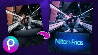 TEXTO NEON realista em suas FOTOS com o PicsArt