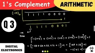 1's Complement Arithmetic | Question 3 | Digital Electronics