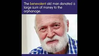Word of the Day: Benevolent| Try using it in a sentence #english #englishgrammar #education