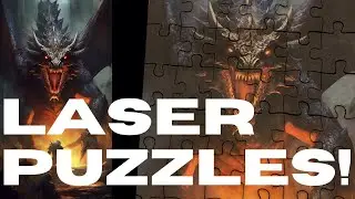 Making wooden Puzzles with an LED Laser Featuring Two Trees TS2 20W Laser