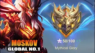TOP GLOBAL MOSKOV LAST MATCH BEFORE MYTHICAL GLORY! MOSKOV SECRET EMBLEM AND BUILD TO RANK UP FAST!