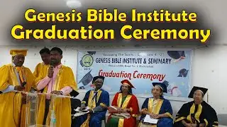 Genesis Bible Institute Graduation Ceremony||Dr. Vidya Sravanthi garu||#Vidya sravanthi