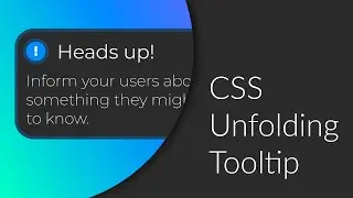 How to build an unfolding tooltip with CSS clip-path // HTML & CSS in-depth