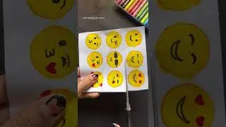 Homemade emoji stickers😍/Diy emoji stickers 