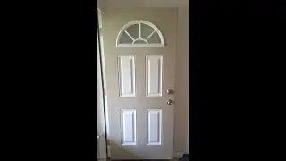 JOURNEY INTO BUYING A MANUFACTURED HOME:  Painting the Front and Side Door