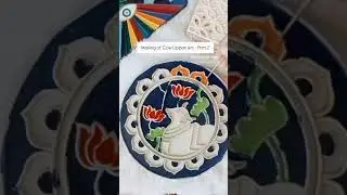 Pichwai Lippan Art Part-2 #ar #lippanarttutorial #artandcraft #lippanmirrorart #lippanartmirrorwork