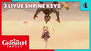 Genshin Impact - 3 Liyue Shrine Key, 3 Domains / Dungeons