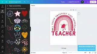 How to Design a Rainbow Teacher T-Shirt in Canva | Easy Canva Tutorial for Beginners