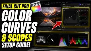 How to setup Final Cut Pro for Color Curves and Scopes - Beginner Guide