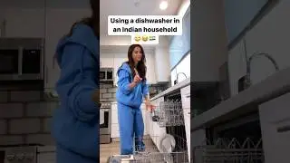 You hand wash to use the dishwasher to air dry!! 😂🤷🏻‍♀️❤️🇮🇳 #shorts #youtubeshorts #india #mom