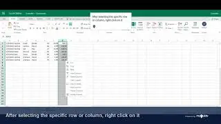 MyGuide: Hiding and unhiding rows and columns in Excel