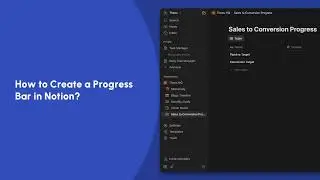 How to Create a Progress Bar in Notion? | Notion Tutorials | Trainn