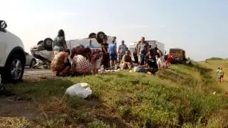 Страшное ДТП, авария Волгоградская область, трасса