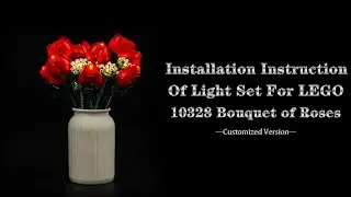 Installation Instruction Of Light Set For LEGO 10328 Bouquet of Roses.