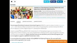 Worldbank: Get free scholarship