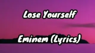 Eminem - Lose yourself (Lyrics) (HQ)