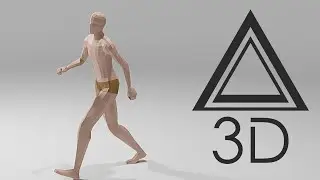 Low poly Male Character 3D Model