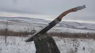 Мессер из напильника. Краштест и проверка мифа о мечах из напильника
