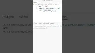 Reverse a String in Python❤️🤯 Easy Method in Telugu🗿
