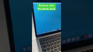 How to remove icon on MacBook Dock
