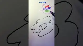 Wow, so hot!!! Easy drawing #drawing #howtodraw #sketchingshorts