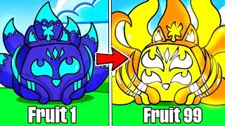 Every Fruit I Eat UPGRADES For 24 Hours in Blox Fruits