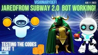 I Created A Fully Functioning JaredFromSubway 2.0 Mev Alpha Bot 💎 Testing The Codes✔