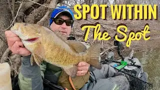 Late Winter River Smallmouth; Throwing Darts