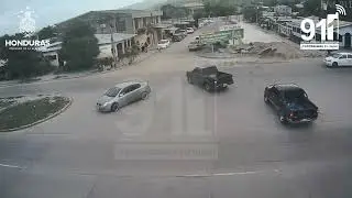Colisión en colonia San José V, San Pedro Sula.