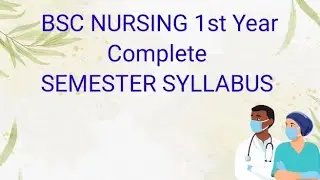 bsc nursing new syllabus| applied psychology new syllabus|semester syllabus #bscnursing