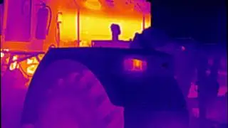 Уборка урожая по снегу в ночное время с тепловизором XINFRARED XH09 (x2)