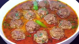 Quick Kofta Curry Recipe | Mutton Dahi Kofta | Mutton Meatball Recipe | Step By Step Meatball Curry