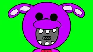 Скример Bonnie Play в зелёном фоне