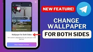 How to Set Wallpaper for Both Sides in Telegram Chat | NEW FEATURE
