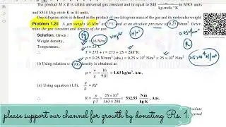 FLUID MECHANICS || R.K BANSAL|| CHAPTER 1 || Properties of Fluids || Example 1.20