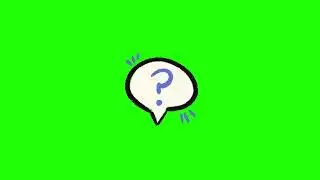 QUESTION MARK | GREEN SCREEN | FREE