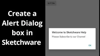 Create an Alert Dialog box in Sketchware