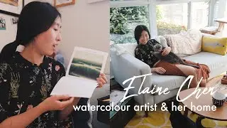 Inside watercolour artist & children's book illustrator Elaine Chen's home | Interview & Studio Tour