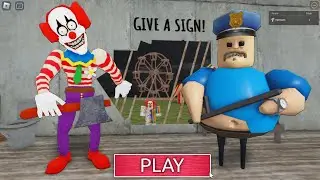 CLOWN CHOPPER BARRY'S PRISON RUN! New Scary Obby (#Roblox)