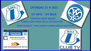 VV WHC - VV BALK SAMENVATTING + NABESCHOUWING