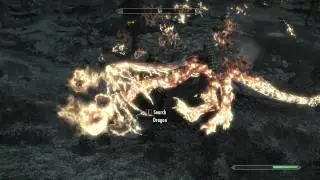 SKYRIM How To Kill A Dragon In BoneStrew Crest Quest Commentary + Tutorial