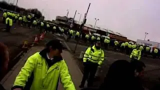 Slagging Celtic fans leaving Ibrox