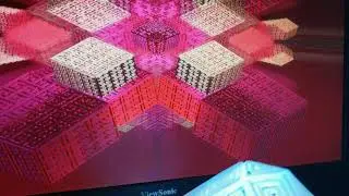 Visuals and 3d printed rgb led glow in the dark lamp.