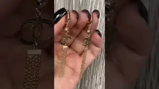 Роскошные золотые серьги
