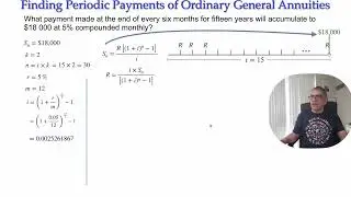 Finding the Periodic Payment of a General Annuity