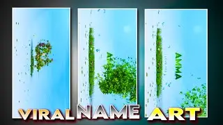 Flying Leaves Name Art Video Editing | Trending Name Art Reels Video Editing | Reels Editing Telugu
