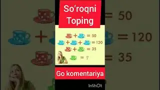 Soʻroqni toping❓