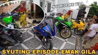 CRAZY MOTHER SHOOTS AN EPISODE AT AKANG'S NEW HOUSE MV USING A YAMAHA R6