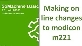 SoMachine Basic Making on line changes to modicon m221