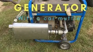 Will a car muffler make a generator any quieter